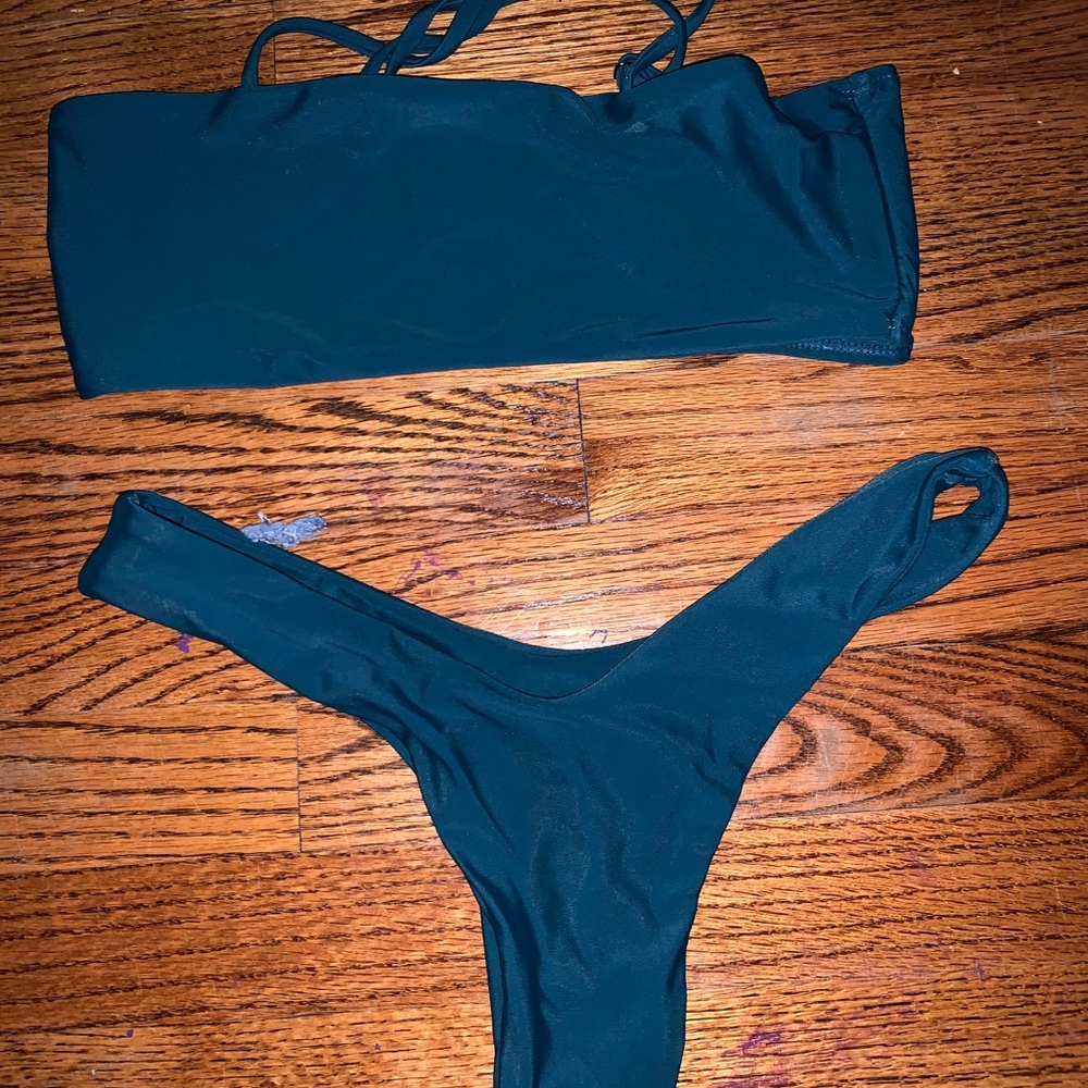 Navy blue swimsuit